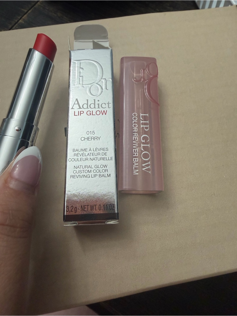DIOR ADDICT LIP GLOW Natural glow custom color 015 Cherry